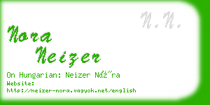 nora neizer business card